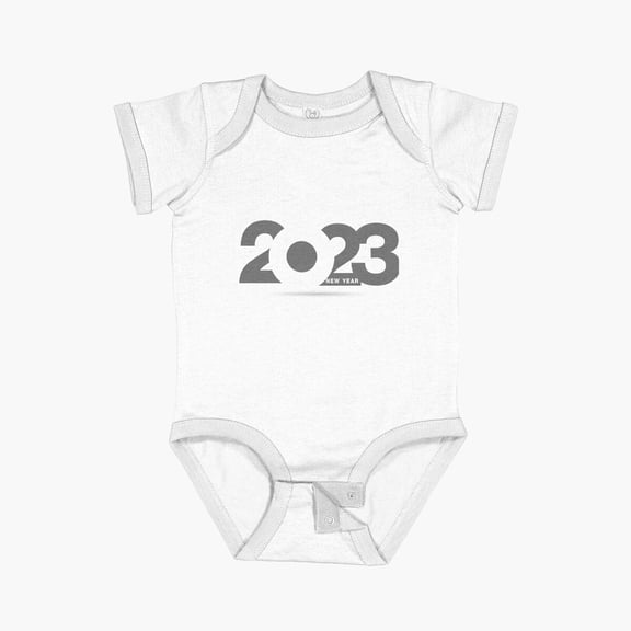 Luvly Happy New Year T-Shirt Short Sleeve Baby One-Piece, New Born, Baby Shower Gift, New Parents Gift