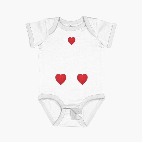 Luvly Hearts For A Mother Short Sleeve Baby One-Piece, New Born, Baby Shower Gift, New Parents Gift