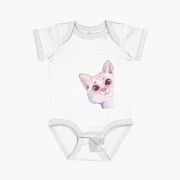 Luvly Hello Ketty Short Sleeve Baby One-Piece, New Born, Baby Shower Gift, New Parents Gift