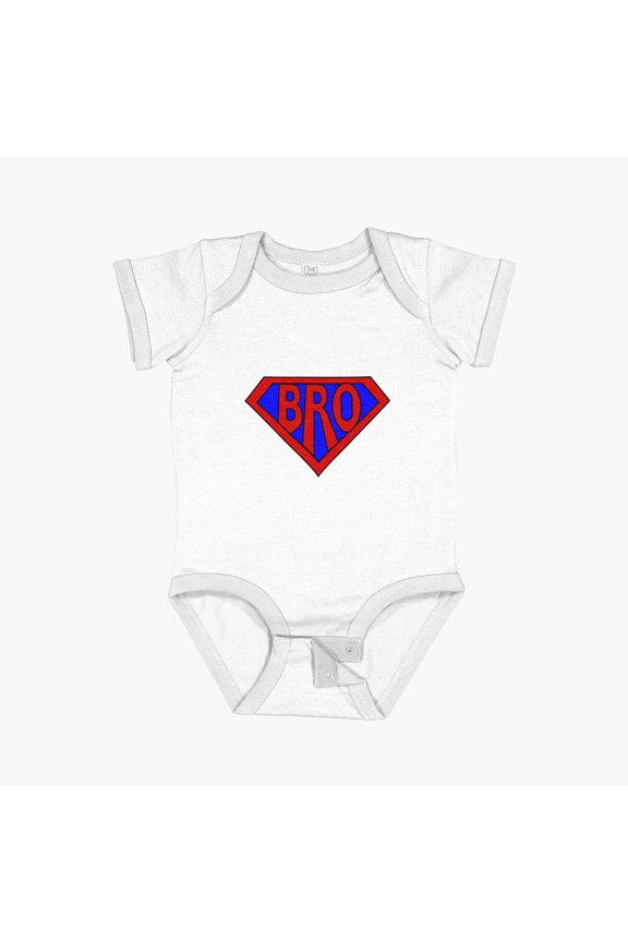 Hero, Heroine, Superhero, Super Bro Short Sleeve Baby One-Piece, New Born, Baby Shower Gift, New Parents Gift
