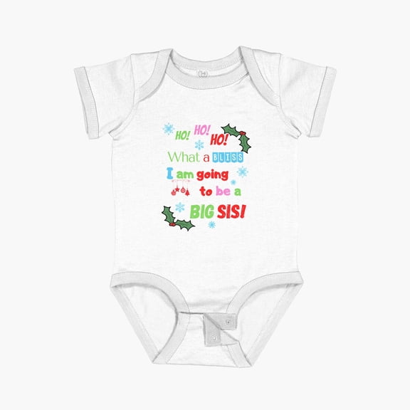 Luvly I Am Going To Be A Big Sis | Pregnancy Announcement Short Sleeve Baby One-Piece, New Born, Baby Shower Gift, New Parents Gift