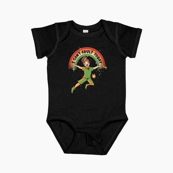 Luvly I Can'T Adult Today Dark Tone By Short Sleeve Baby One-Piece, New Born, Baby Shower Gift, New Parents Gift