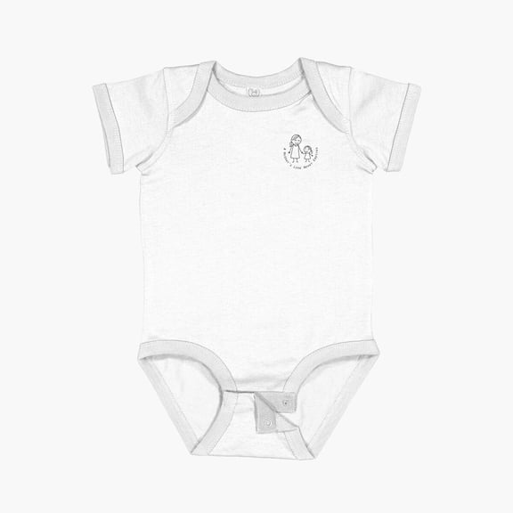 Luvly I Love Mom 2025 – Timeless Classic Short Sleeve Baby One-Piece, New Born, Baby Shower Gift, New Parents Gift