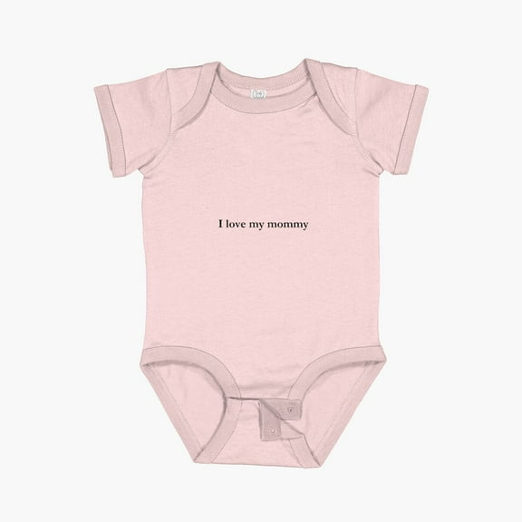 Luvly I Love My Mommy Baby Onesie Short Sleeve Baby One-Piece, New Born, Baby Shower Gift, New Parents Gift