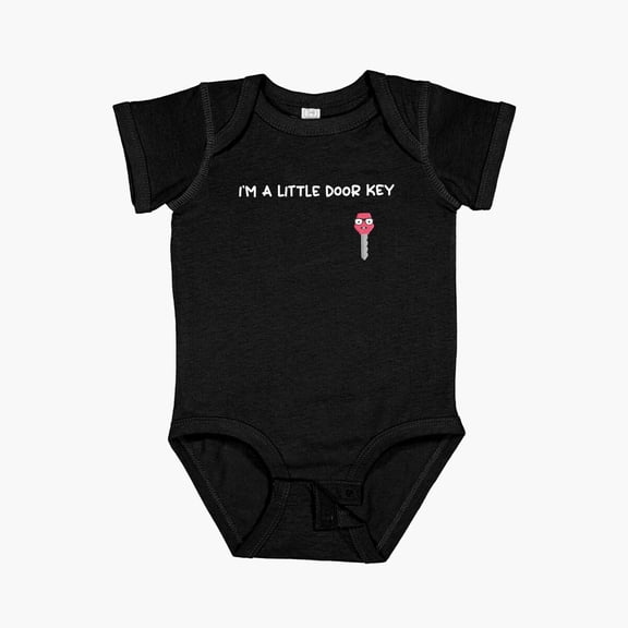 Luvly I'M A Little Door Key Short Sleeve Baby One-Piece, New Born, Baby Shower Gift, New Parents Gift