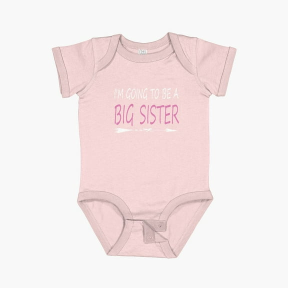 Luvly I M Going To Be A Big Sister Short Sleeve Baby One-Piece, New Born, Baby Shower Gift, New Parents Gift