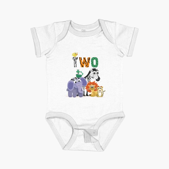 Luvly I'M Two Birthday Toddlers Gift Short Sleeve Baby One-Piece, New Born, Baby Shower Gift, New Parents Gift
