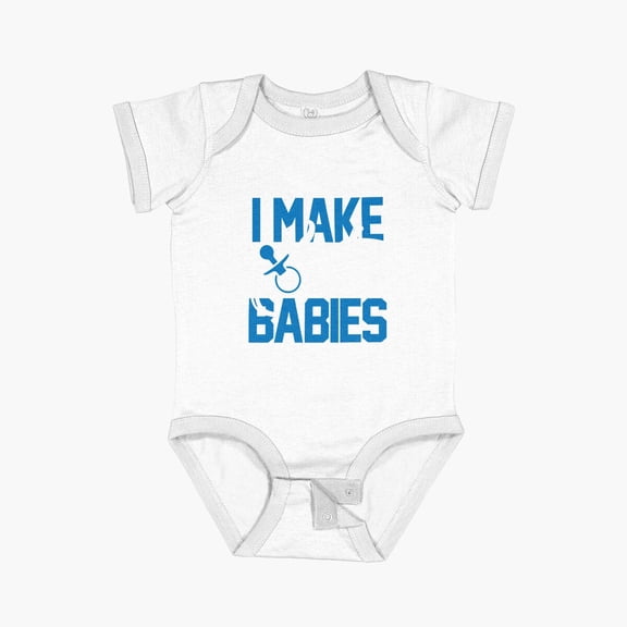Luvly I Make Cute Babies Design For Parents, Moms And Dads Short Sleeve Baby One-Piece, New Born, Baby Shower Gift, New Parents Gift