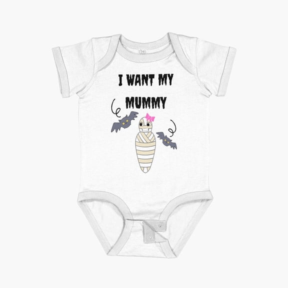 Luvly I Want My Mummy Happy Mothers Day Mummy'S Day Other Version Short Sleeve Baby One-Piece, New Born, Baby Shower Gift, New Parents Gift