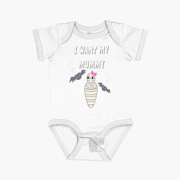 Luvly I Want My Mummy Happy Mothers Day Mummy'S Day Short Sleeve Baby One-Piece, New Born, Baby Shower Gift, New Parents Gift