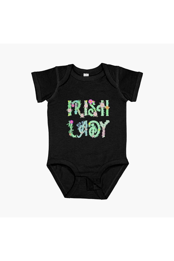Irish Lady Short Sleeve Baby One-Piece, New Born, Baby Shower Gift, New Parents Gift