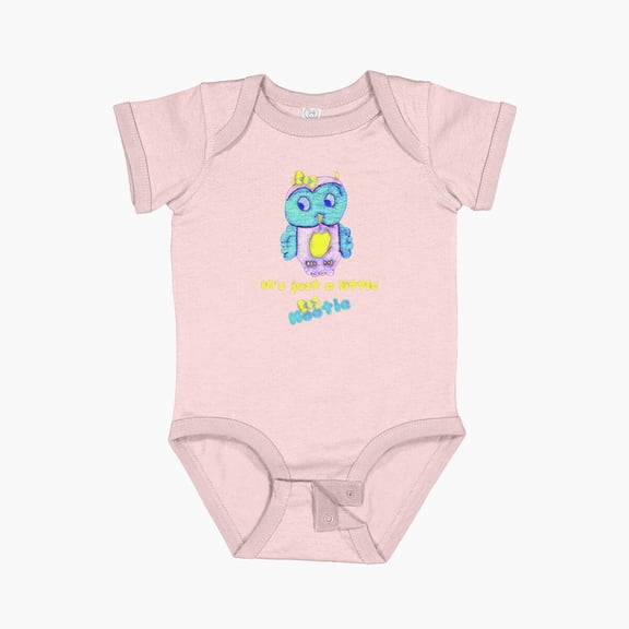 Luvly It'S Just A Little Hootie Short Sleeve Baby One-Piece, New Born, Baby Shower Gift, New Parents Gift