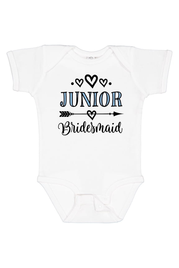 Junior Bridesmaid Wedding Bridal Party Baby Bodysuit Jr Rehearsal Cute, New Born, Baby Shower Gift, New Parents Gift