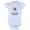 thumbnail image 1 of Luvly Just A Little Japanese Japan Flag Heart One Piece Baby Bodysuit, New Born, Baby Shower Gift, New Parents Gift, 1 of 3