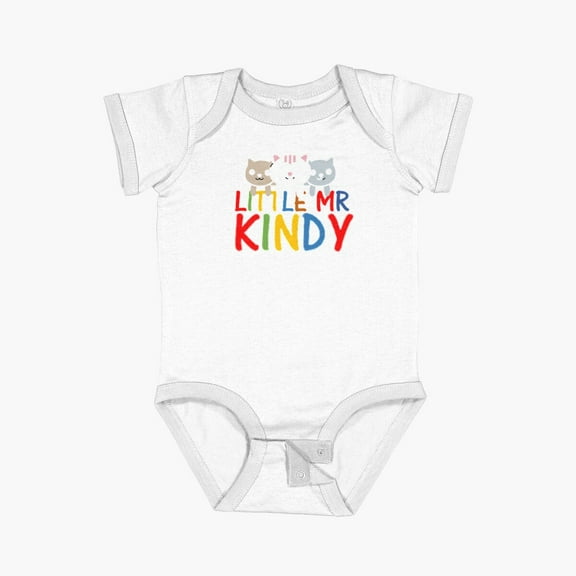 Luvly Kindy... Little Mr...3 Kittens Short Sleeve Baby One-Piece, New Born, Baby Shower Gift, New Parents Gift