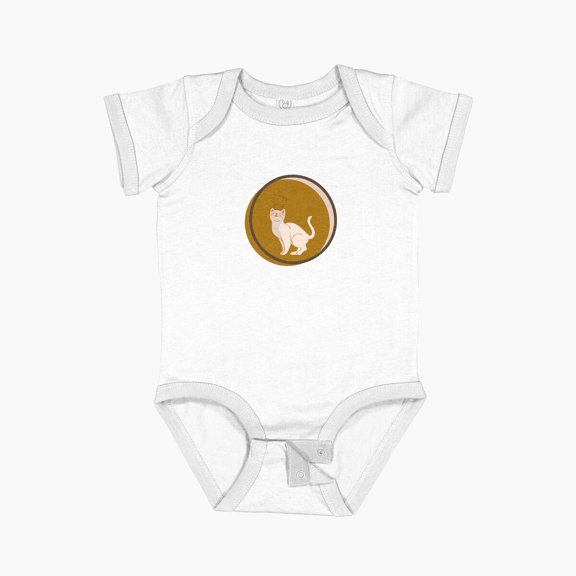 Luvly Kitten Cheshort Sleeve Baby One-Piece, New Born, Baby Shower Gift, New Parents Gift