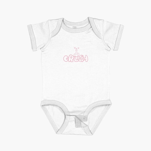 Luvly Lamaisonofmy Lovecrush Valentines Collection No. 3 Black Series Short Sleeve Baby One-Piece, New Born, Baby Shower Gift, New Parents Gift