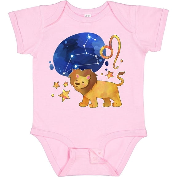 Luvly Leo Constellation Zodiac Sign Illustration Baby Bodysuit Signs Month, New Born, Baby Shower Gift, New Parents Gift