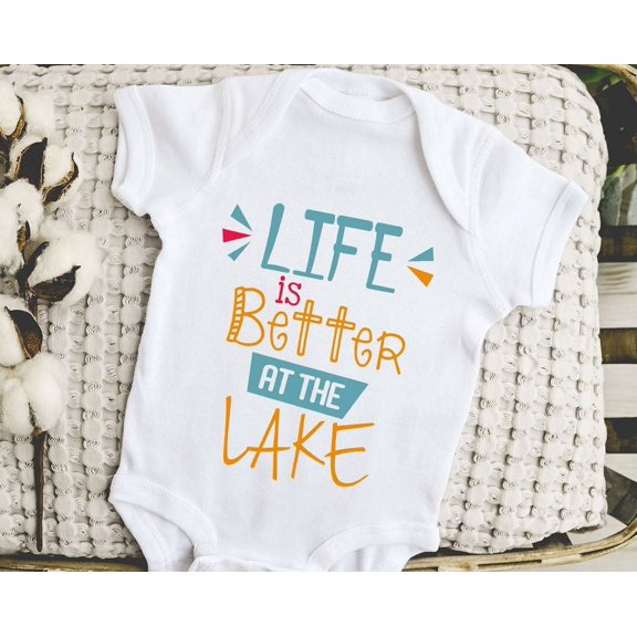 Luvly Life Is Better At The Lake Onesies®, Little Camper Shirt Adventure Baby Clothes, Lake Baby Clothes, Lake Vacation Toddler Shirt, Lake Shirt, New Born, Baby Shower Gift, New Parents Gift