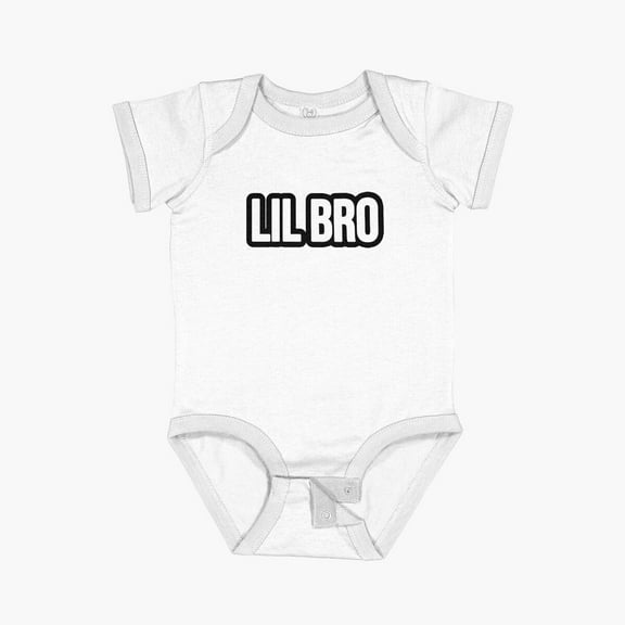 Luvly Lil Bro - Little Brother Short Sleeve Baby One-Piece, New Born, Baby Shower Gift, New Parents Gift