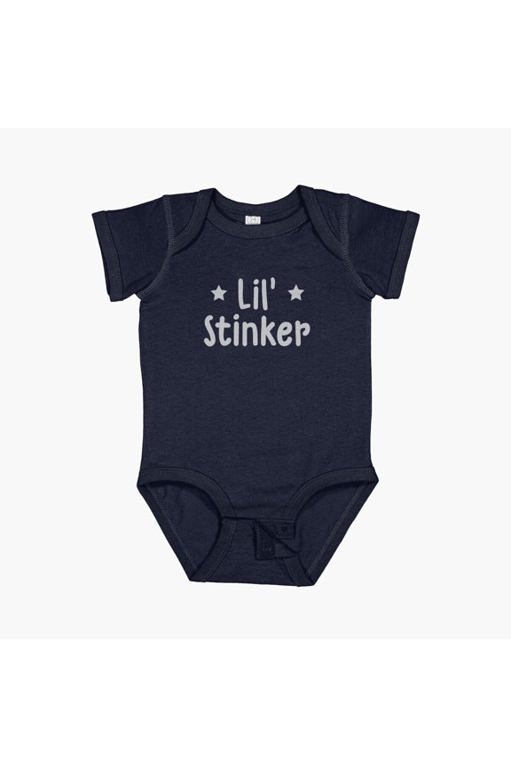 Lil' Stinker Funny Kids Baby Shirt Short Sleeve Baby One-Piece, New Born, Baby Shower Gift, New Parents Gift