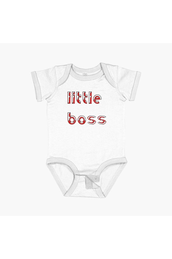 Little Boss Life Junior Young Child Leader Kidpreneur Short Sleeve Baby One-Piece, New Born, Baby Shower Gift, New Parents Gift