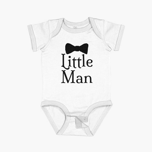Luvly Little Man Short Sleeve Baby One-Piece, New Born, Baby Shower Gift, New Parents Gift