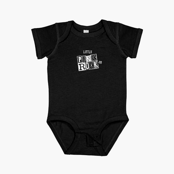 Luvly Little Punk Rocker Short Sleeve Baby One-Piece, New Born, Baby Shower Gift, New Parents Gift