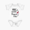 thumbnail image 1 of Luvly Little Sister Biggest Fan Baseball-Baseball Quote-Baseball Sayings, Inspirational Baseball Quotes Short Sleeve Baby One-Piece, New Born, Baby Shower Gift, New Parents Gift, 1 of 3