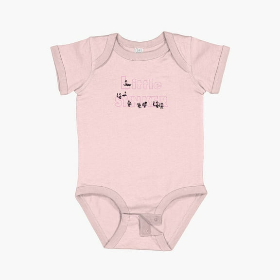 Luvly Little Stinker Pink Short Sleeve Baby One-Piece, New Born, Baby Shower Gift, New Parents Gift