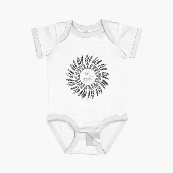 Luvly Live Simply Short Sleeve Baby One-Piece, New Born, Baby Shower Gift, New Parents Gift