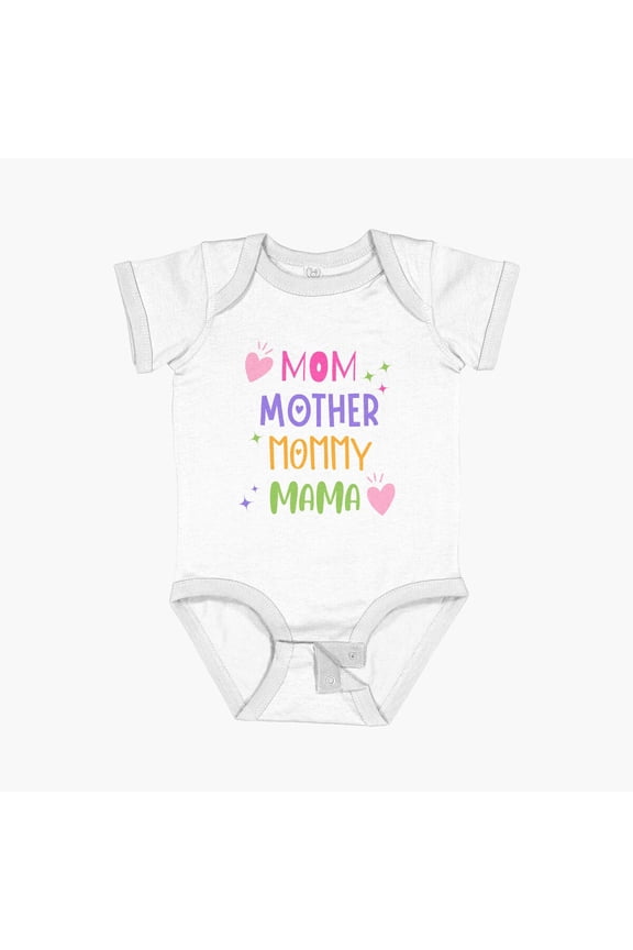 Mama Day The Best Mom Ever Vintage Fun T Shirt Cute Mothers Day Tee Short Sleeve Baby One-Piece, New Born, Baby Shower Gift, New Parents Gift