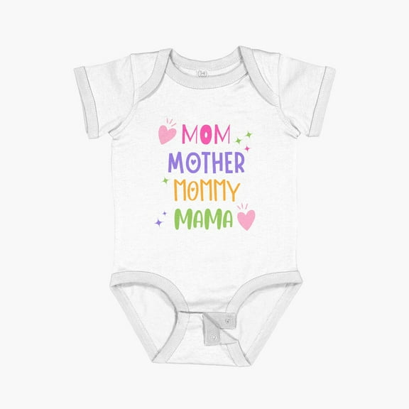 Luvly Mama Day The Best Mom Ever Vintage Fun T Shirt Cute Mothers Day Tee Short Sleeve Baby One-Piece, New Born, Baby Shower Gift, New Parents Gift