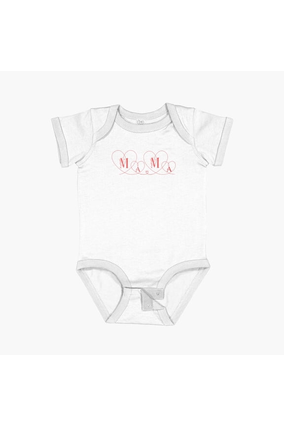 Mama For Mothers Day Short Sleeve Baby One-Piece, New Born, Baby Shower Gift, New Parents Gift