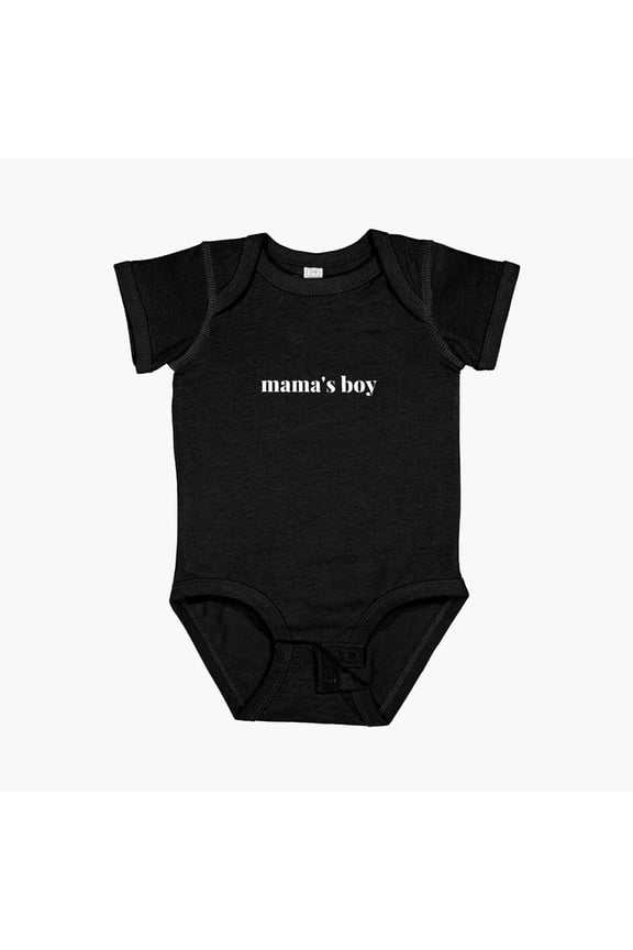 Mama'S Boy - White Short Sleeve Baby One-Piece, New Born, Baby Shower Gift, New Parents Gift