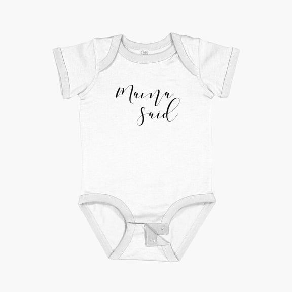 Luvly Mama Said Womens Shirt Funny Quotes Gift Wife Girlfriend Cute T Shirt Short Sleeve Baby One-Piece, New Born, Baby Shower Gift, New Parents Gift