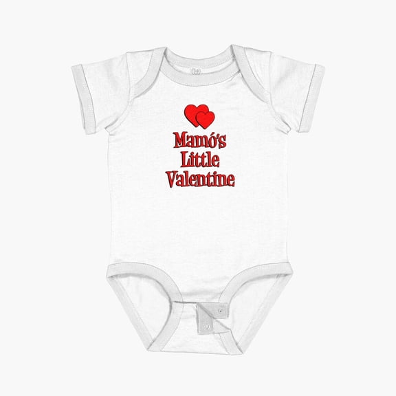 Luvly Mamo'S Little Valentine Featuring Hearts Short Sleeve Baby One-Piece, New Born, Baby Shower Gift, New Parents Gift