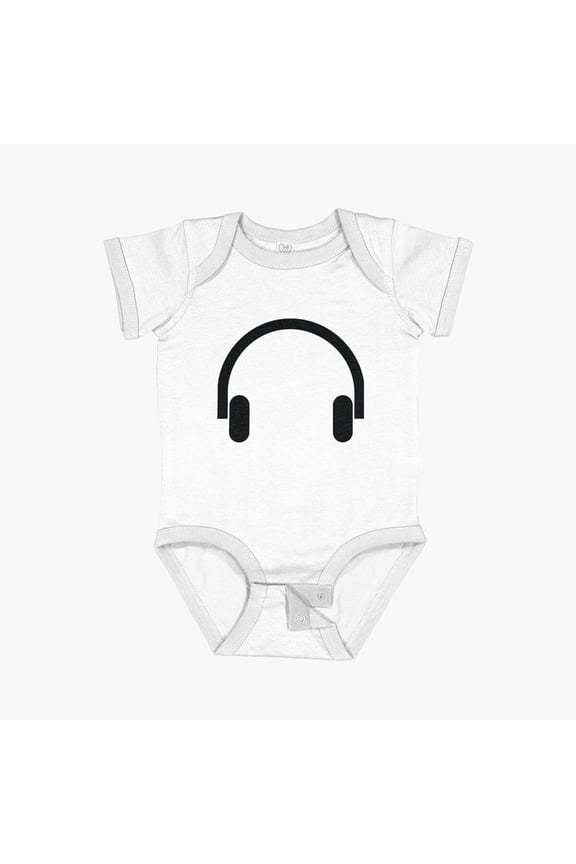 Great Headphones Essential Short Sleeve Baby One-Piece, New Born, Baby Shower Gift, New Parents Gift