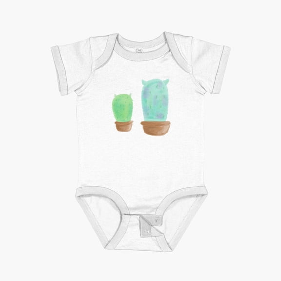 Luvly Mike And Sully, Cactus, Monsters, Inc Short Sleeve Baby One-Piece, New Born, Baby Shower Gift, New Parents Gift