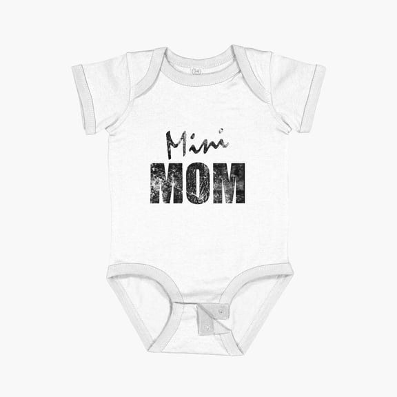 Luvly Mini Mom Short Sleeve Baby One-Piece, New Born, Baby Shower Gift, New Parents Gift