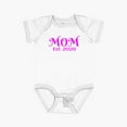 thumbnail image 1 of Luvly Mom Est 2020 For New Mother Mommy Mum Mama Mothers Mother'S Day Short Sleeve Baby One-Piece, New Born, Baby Shower Gift, New Parents Gift, 1 of 3