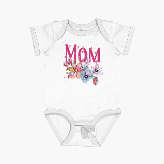 Luvly Mom Tshirts Short Sleeve Baby One-Piece, New Born, Baby Shower Gift, New Parents Gift