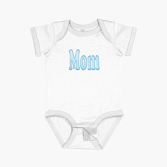 Luvly Mom Сolor Print Short Sleeve Baby One-Piece, New Born, Baby Shower Gift, New Parents Gift