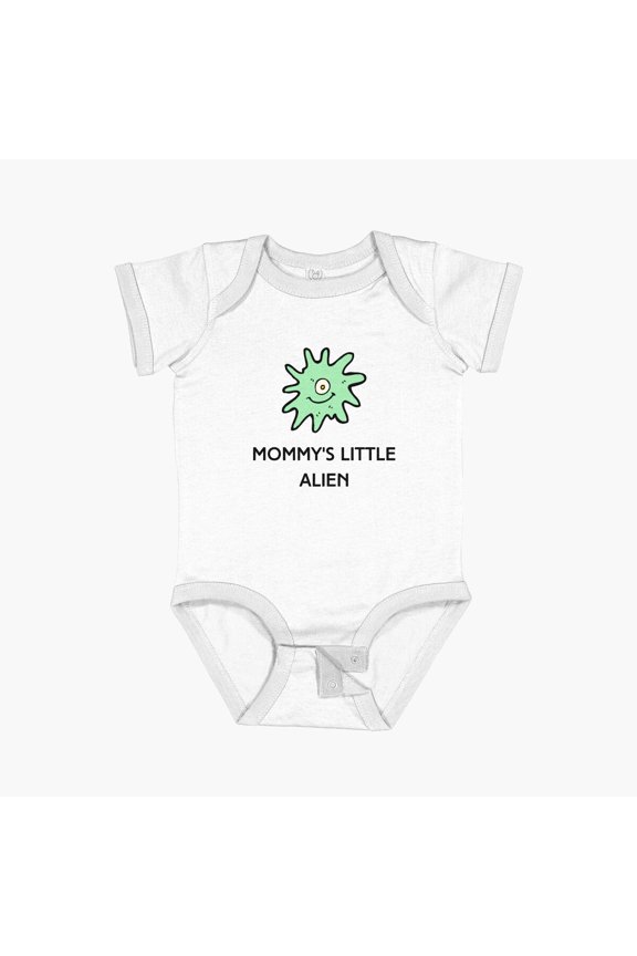 Mommy'S Little Alien Short Sleeve Baby One-Piece, New Born, Baby Shower Gift, New Parents Gift
