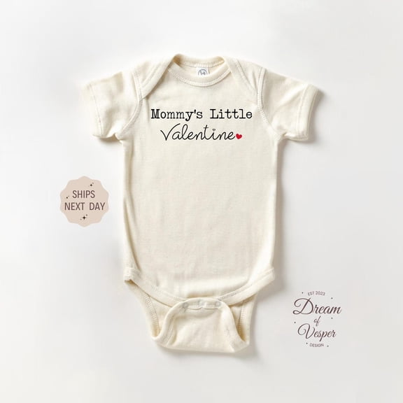 Luvly Mommy'S Little Valentine Baby, Funny Valentines Baby Bodysuit, Mommy Loves Me Valentine Baby Gift, New Mommy Cute Baby Gift , New Born, Baby Shower Gift, New Parents Gift