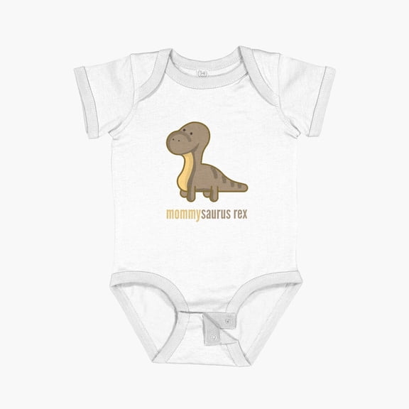 Luvly Mommysaurus Rex T-Shirt Dinosaur Family Shirts Short Sleeve Baby One-Piece, New Born, Baby Shower Gift, New Parents Gift