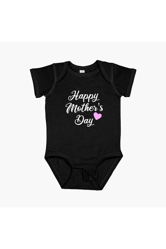 Mother'S Day Mother Mum Gift Heart Love Mum Short Sleeve Baby One-Piece, New Born, Baby Shower Gift, New Parents Gift