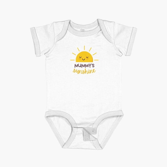 Luvly Mummys Sunshine Short Sleeve Baby One-Piece, New Born, Baby Shower Gift, New Parents Gift