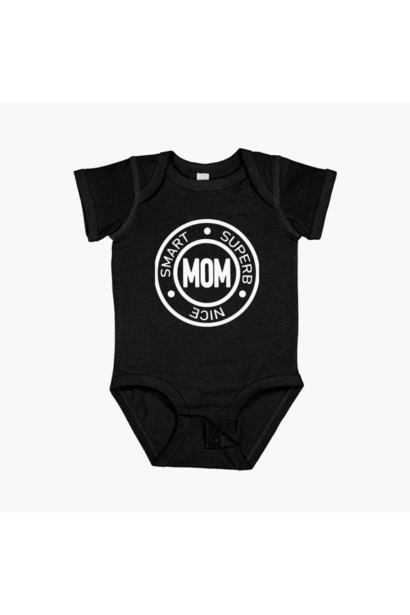 Mun Smart, Nice And Superb Short Sleeve Baby One-Piece, New Born, Baby Shower Gift, New Parents Gift
