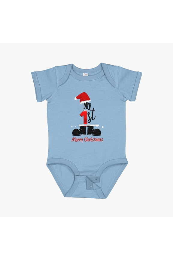 My First Christmas | Newborn Baby Boy Girl Christmas Outfit Onesie Short Sleeve Baby One-Piece, New Born, Baby Shower Gift, New Parents Gift